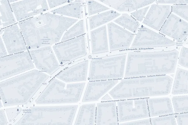 Harta cartierului din jurul Avenue de Broqueville 204